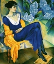 Портрет поэтессы Анны Андреевны Ахматовой рожд. Горенко (1889-1966). 1914.