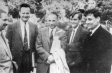 АНДРОНИКАШВИЛИ Элевтер Луарсабович груповое фото (Elevter Andronikashvili with (from left to right) R. P. Feynman, L. Tisza, M. J. Buckingham, and V. P. Peshkov)