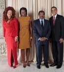 Супруги Бийа и Обама