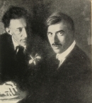 Александр Блок и Корней Чуковский в 1921 году