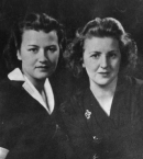 Ева Браун с сестрой Гретль
