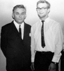 Учитель и ученик. Терсков И.А. и Ваганов Е.А., фото 1971 года.