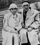 П.П. Гайдебуров и Н.Ф. Скарская в доме отдыха «Серебрянка» 1956 г. 