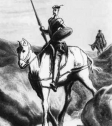 СЕРВАНТЕС Сааведра Мигель де, Дон Кихот, 1851 г. Картина О.Домье