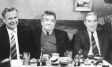 Лев Яшин, Евгений Весник и Андрей Старостин в гостях у Николая Озерова. 1988 год