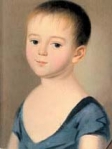 В детстве. Неизвестный художник. 1805-1506 гг.