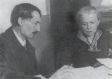 УЛЬЯНОВА Мария Ильинична и Анри Барбюс, 1935 г.