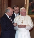 Горбачев_11_с супругой во время беседы с папой Иоанном Павлом II, 1989