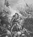 Филипп Смелый вместе со своим отцом в битве при Пуатье.