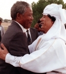 Нельсон Мандела и Муаммар Каддафи