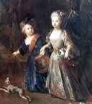 Принц Фридрих с сестрой Вильгельминой