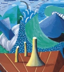 Хокни Д._17 «The Sea At Malibu», 1988