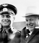 Хрущев_4_с Германом Титовым и Юрием Гагариным, 1961
