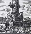 Ростральная колонна у Биржи. Из серии «Петербург. Руины и возрождение»