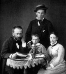 Чайковский_14_Петр и Модест Чайковские, Коля Конради и Софья Ершова. 1876