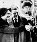 Эдвард с женой после отречения, встреча с Гитлером, 1937