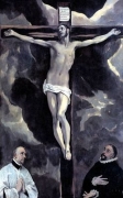 Христос на кресте и два донатора