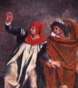 «Божественная комедия». Э. Делакруа (XIX в.). Данте и Вергилий в Аду. Париж, Лувр.