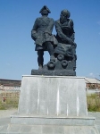 Памятник Демидову и Петру Первому в Невьянске
