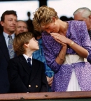 Диана_13_с принцем Уильямом на Уимблдоне, 1991