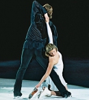 Оксана Казакова и Артур Дмитриев на шоу Ледовый Олимп 2001 в Санкт-Перербурге