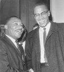 Мартин Лютер Кинг и Малкольм Икс. 26 марта 1964
