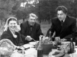 Слева направо Ирина Зубова, Иосиф Вильгельмович Цермер, Александр Елисеевич Ильченко