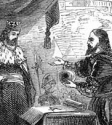Колумб представляет свой план Фердинанду и Изабелле