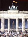 1989 год, объединение Германии (Брандербургские ворота, Берлин)