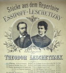 Обложка вышедшего в Германии сборника «Произведения из репертуара Есиповой и Лешетицкого» (1884)