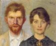 Педер Северин Крёйер Молодожены. Автопортрет с женой Марией 1890 г.