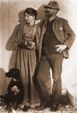 Педер Северин и Мария Крёйеры на острове Скаген (фото 1892 г.)