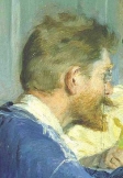 Педер Северин Крёйер Автопортрет в профиль 1893 г.