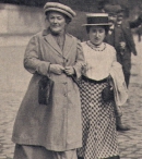Клара Цеткин и Роза Люксембург (справа), 1910 год.