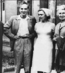 В центре — Ландау с супругой, слева — Нильс Бор, справа — Маргарет Бор. 1961 г.