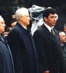 Анатолий Чубайс, Виктор Черномырдин, Борис Ельцин и Борис Немцов