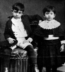 Пикассо_15_с сестрой Лолой, 1889 год