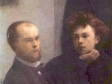 Поль Верлен и Артюр Рембо. Фрагмент картины Анри Фантен-Латруа «Угол стола» (1872).