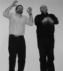 Г. Брускин и Д. Пригов. Нью-Йорк. 2004 г. Фото М. Полякова