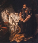 Йозеф Зимлер. Смерть Барбары Радзивилл (1860)