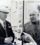 А.Н. Голдобин и А.Ф. Кренов в музее, 1978 г., Очер
