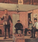  Е. М. Чепцов. «Заседание ячейки». 1924 год. Третьяковская галерея.