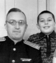 Арчил Викторович Геловани - будущий маршал инженерных войск, с женой и сыном - будущим академиком РАН.
