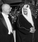 Эйзенхауэр, король Сауд и Ричард Никсон, 1957 год