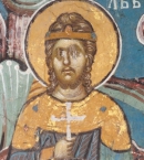 Стефан Радослав на фреске из монастыря Высокие Дечаны