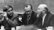 Груповое фото. Слева направо - В.Е. Балакин, В.А. Сидоров, Г.И. Будкер (1972 год)