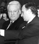 Егор Гайдар, Борис Ельцин и Геннадий Бурбулис