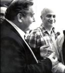 Слева Эдуард Гуфельд, в центре Борис Гулько. 1992 год, Москва
