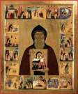 прп. АРСЕНИЙ (Коневский) с житием. Икона из собора Рождества Богородицы Коневского монастыря