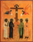 Икона святых мучеников Ильи Фондаминского, матери Марии (Скобцовой), священника Димитрия Клепинина и Георгия Скобцова